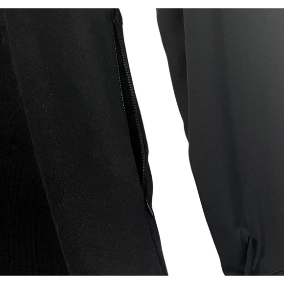 Alina Villasante Black Fitted Military Inspired Long Sheer Sleeves Blouse Medium - Picture 7 of 8